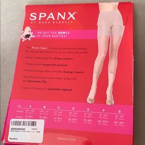 NIB Spanx power Capri shaper sz C nude